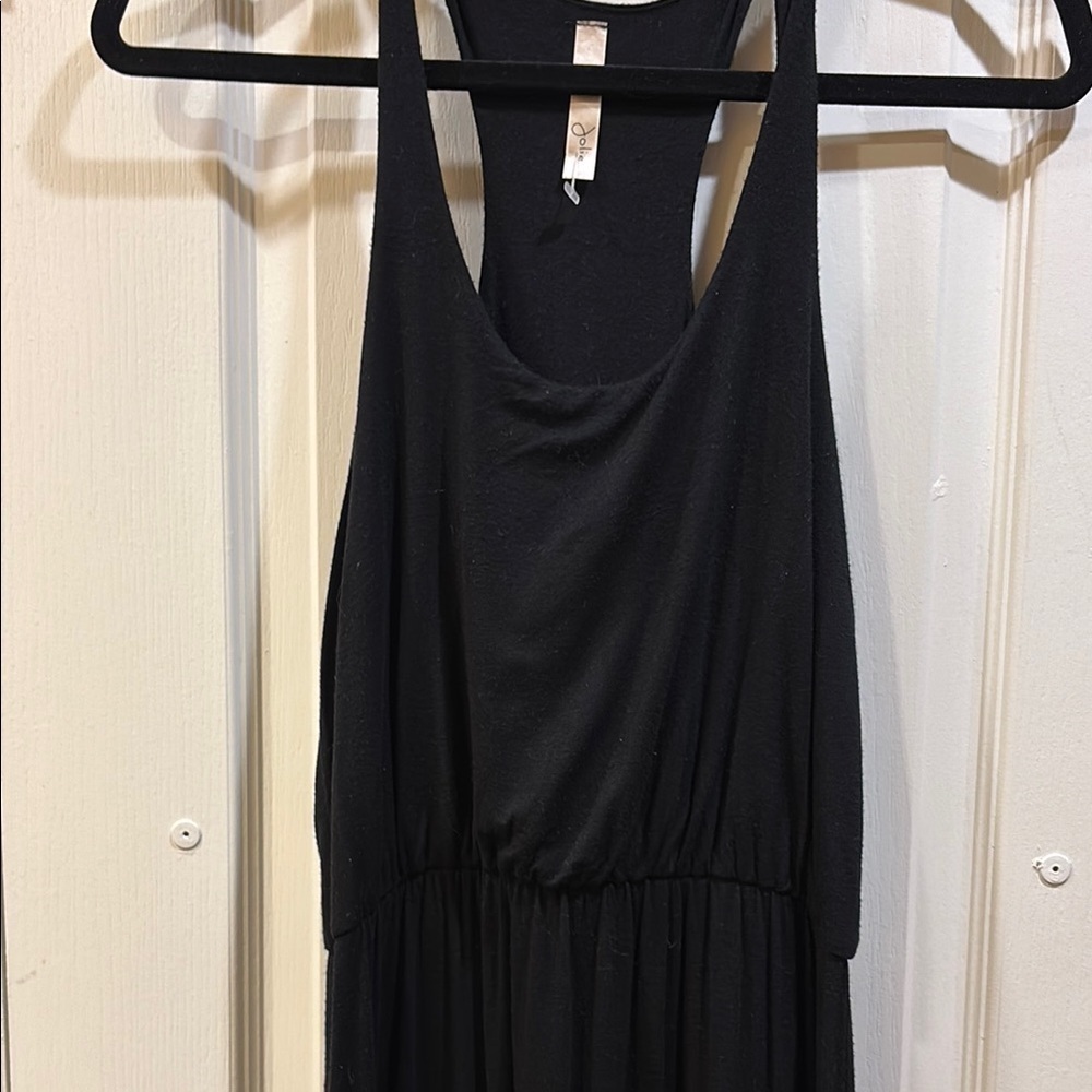 JOLIE BRAND BLACK MAXI DRESS RACERBACK STYLE DRESS
SIZE SMALL RAYON SPANDEX